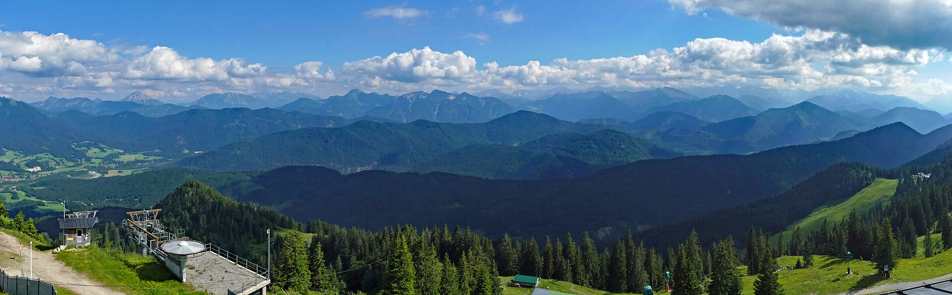 Blick von der Brauneck-Bergstation